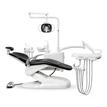 Safety C2 - стоматологическая установка, нижняя подача инструментов, цвет черный, Подача инструмента: Нижняя, Светильник: Со светильником, Цвет: черный