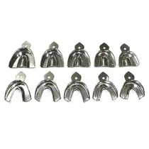 Legrin M-528-9010 - ложки слепочные Legrin, неперфорированные 10 шт (5 верх + низ) - XS, S, M, L, XL